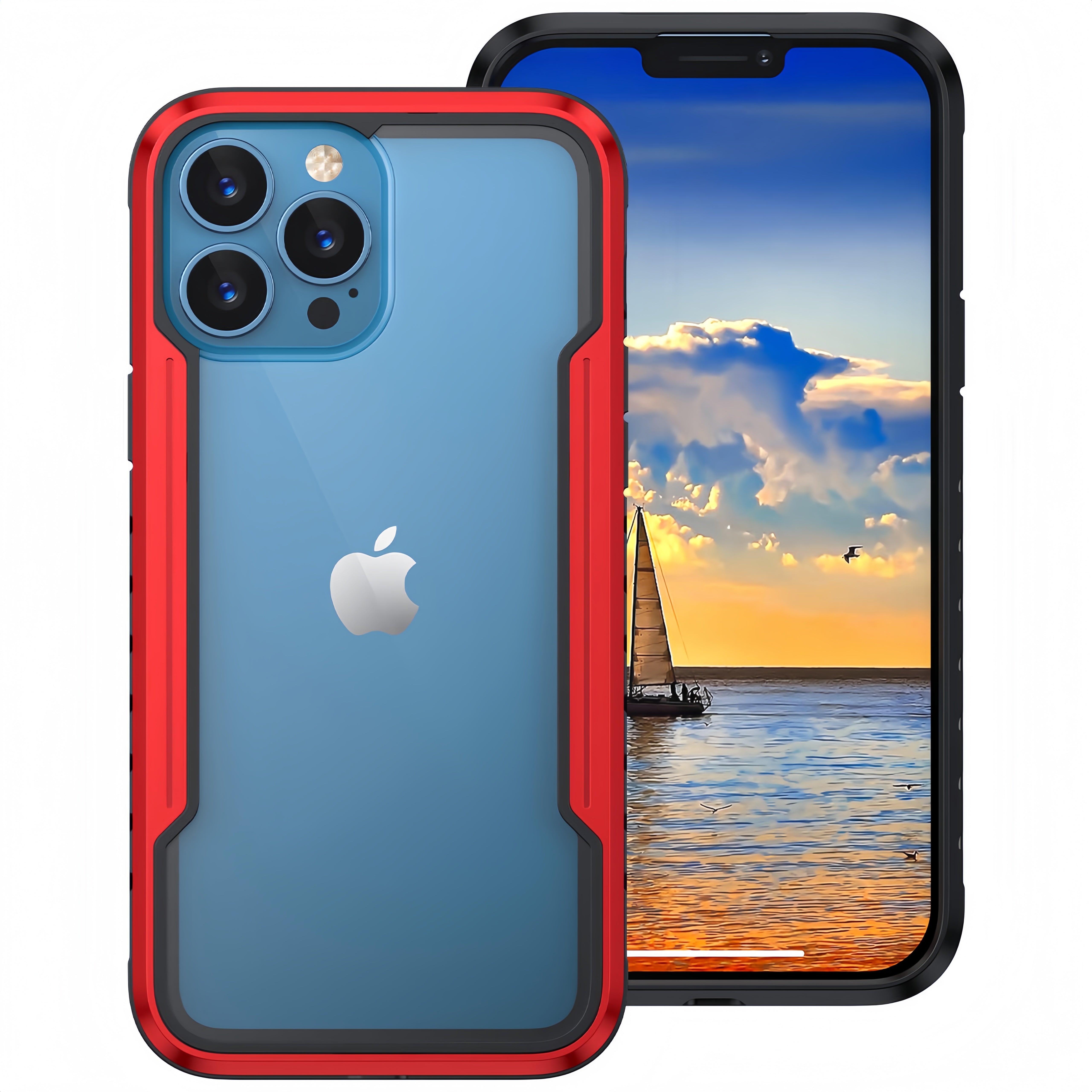 (1/100x Pack) 16 Series Defence Shield Heavy Duty iPhone Case