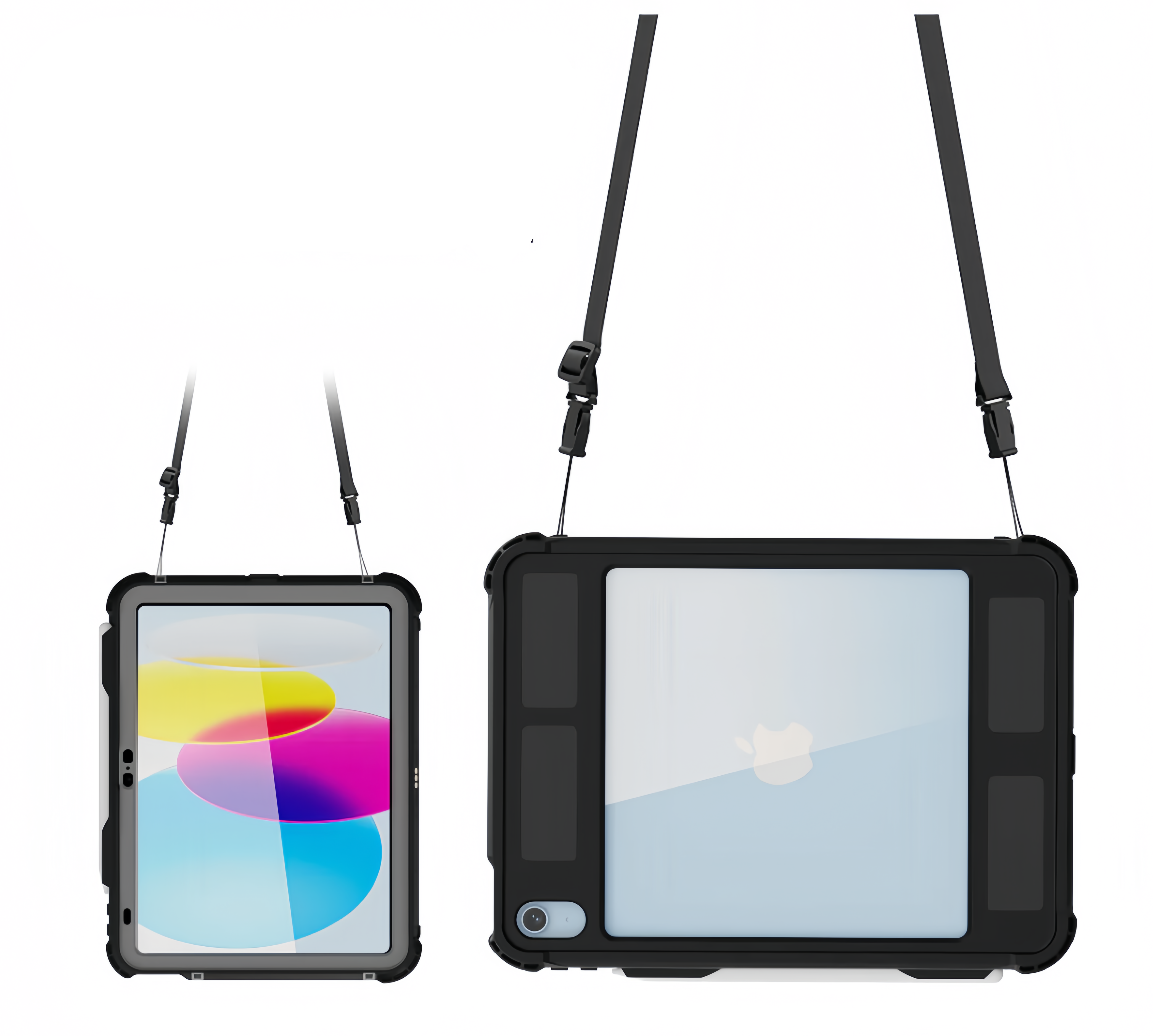 (1/100x Pack) Apple iPad Air Gen 6, 7 11 Inch ShellBox Heavy Duty IP68 Rugged And Waterproof iPad Case