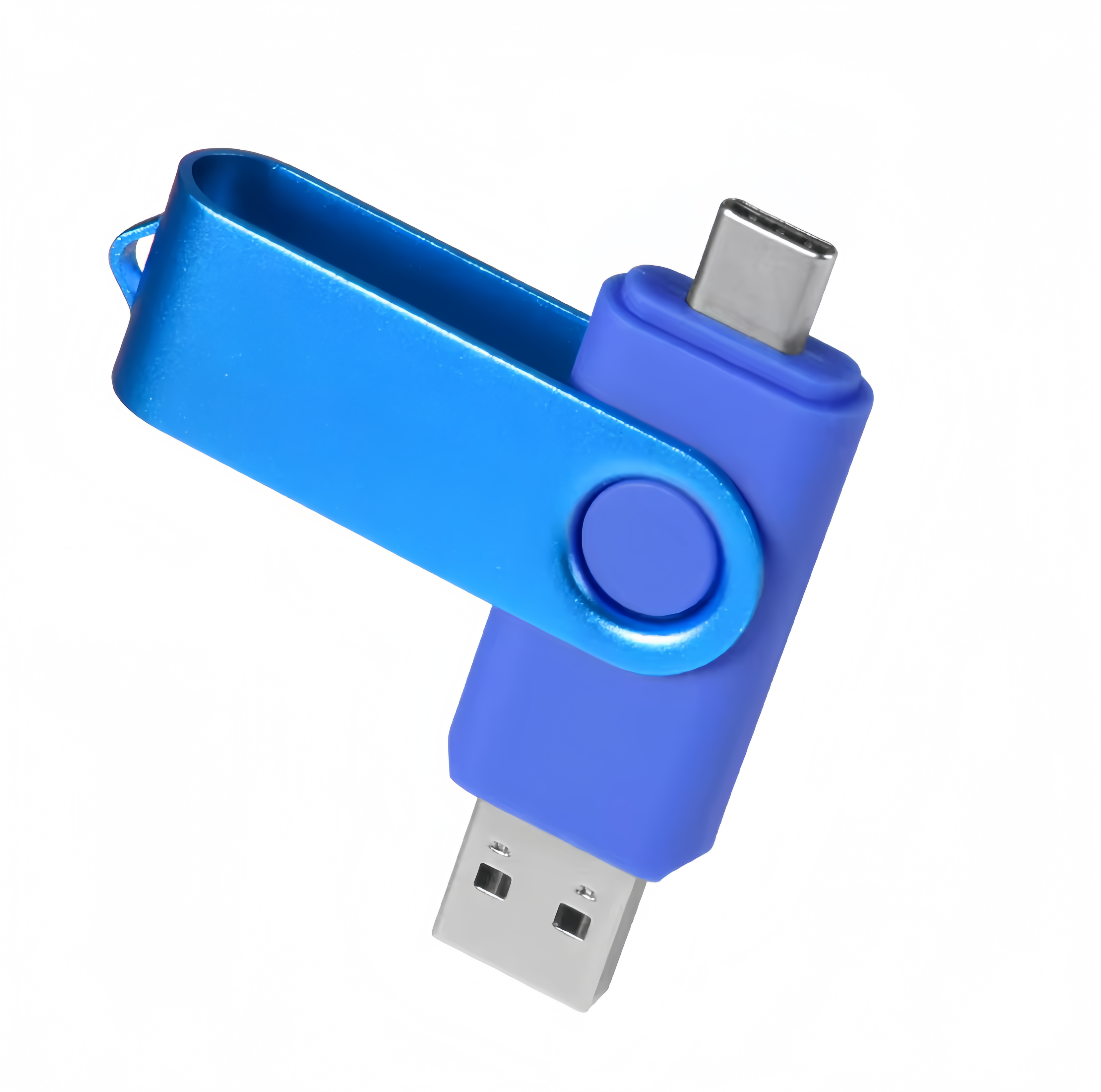 (1/100x Pack) 64/128GB 2 In 1 USB - Type C Key Flash Drive