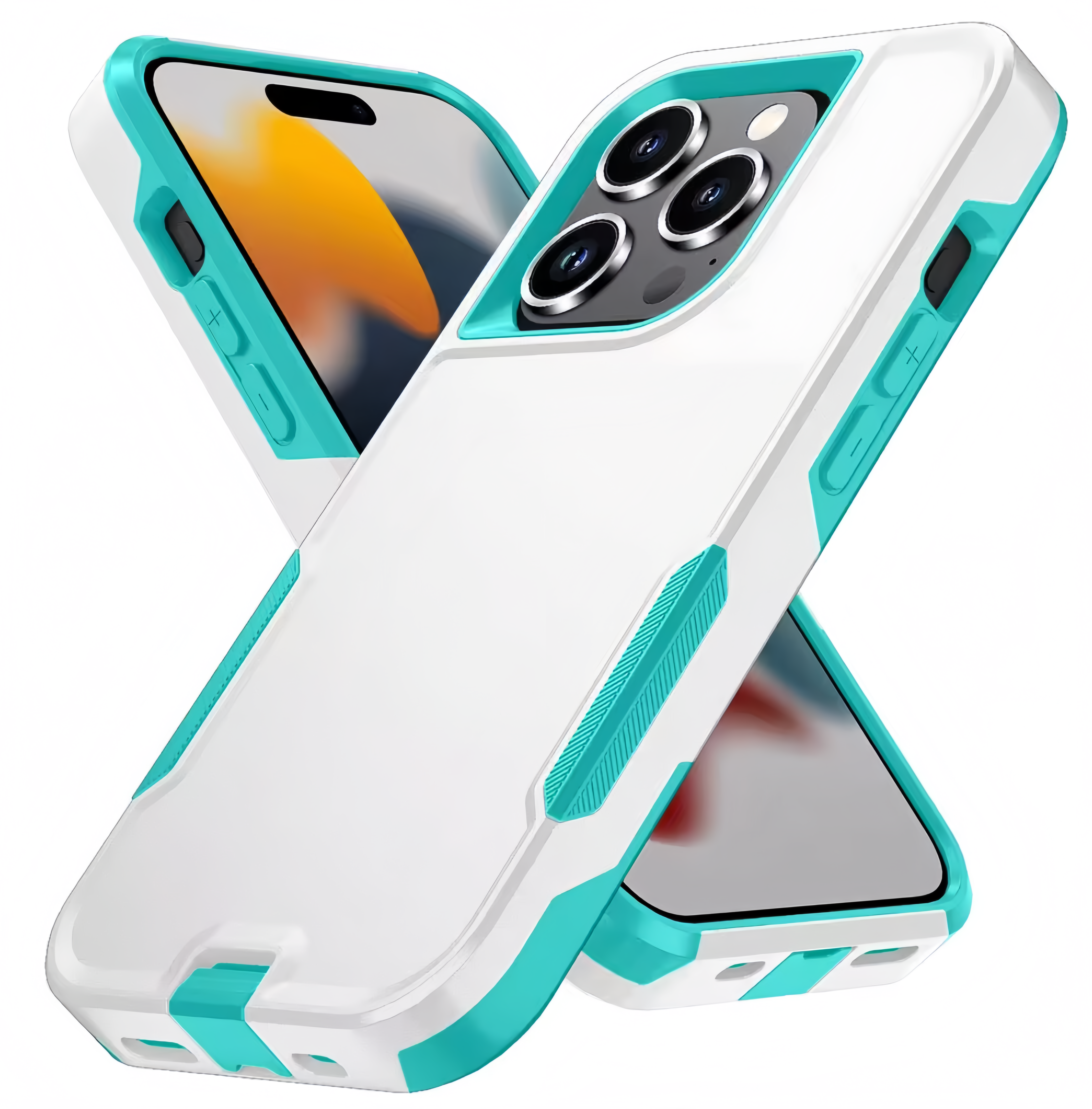 (1/100x Pack) 16 Series Shockproof Heavy Duty Magsafe iPhone Case