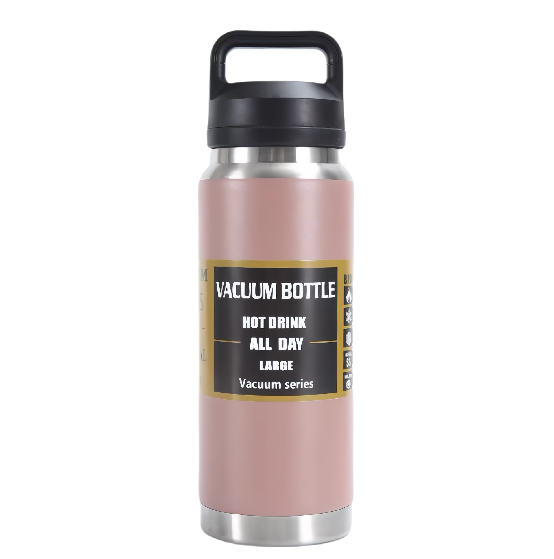 (1/100x Pack) 800ML Stainless Steel Vacuum Tumbler With Handle