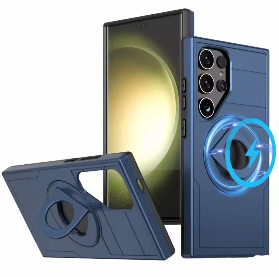 (1/100x Pack) S25 Series Military Grade Samsung Case With Lens Protector