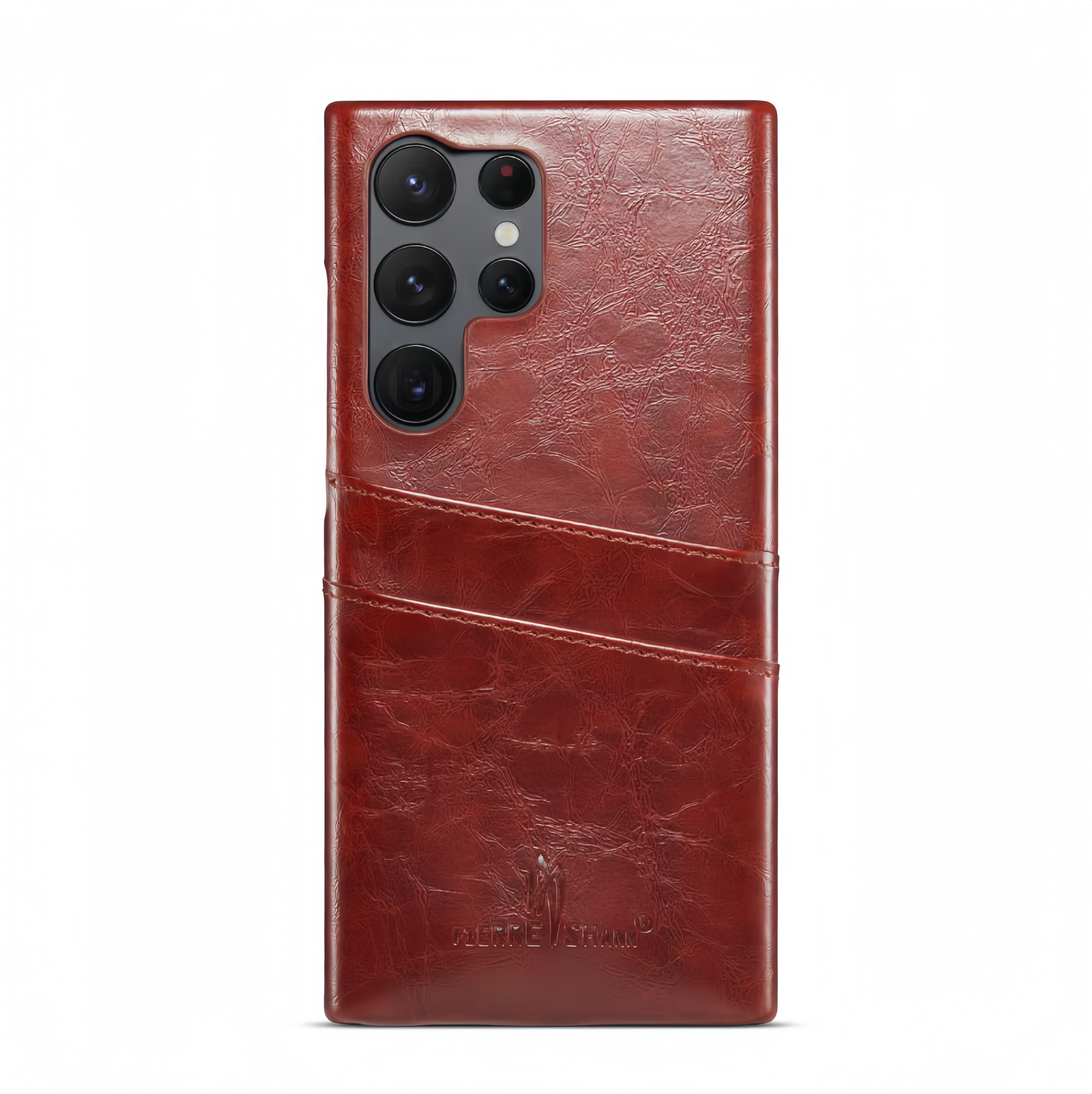 (1/100x Pack) S25 Series Business Style Vegan Leather Samsung Case