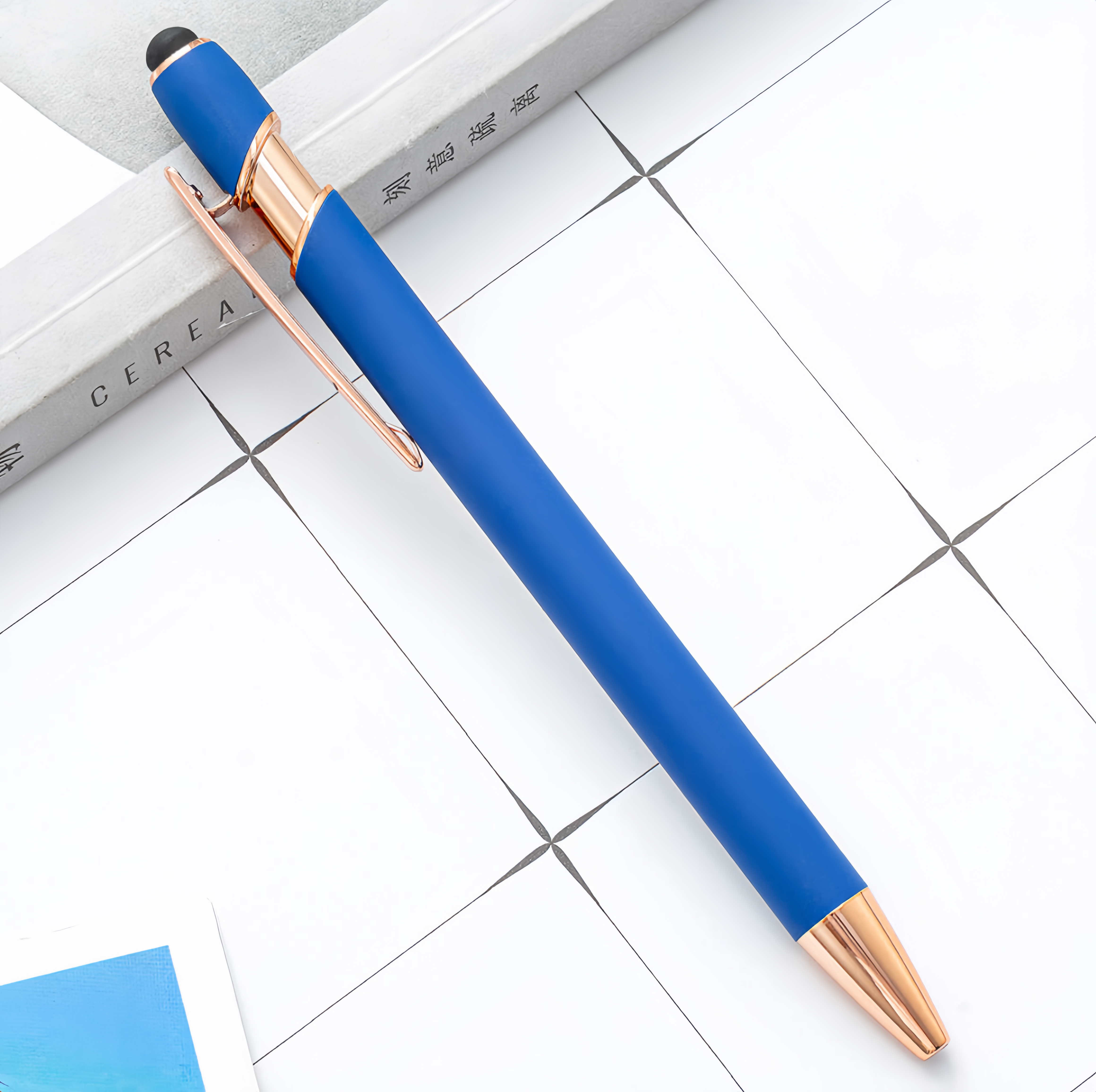 (10/250x Pack) Aluminium 2 in 1 Stylus With BallPoint Pen