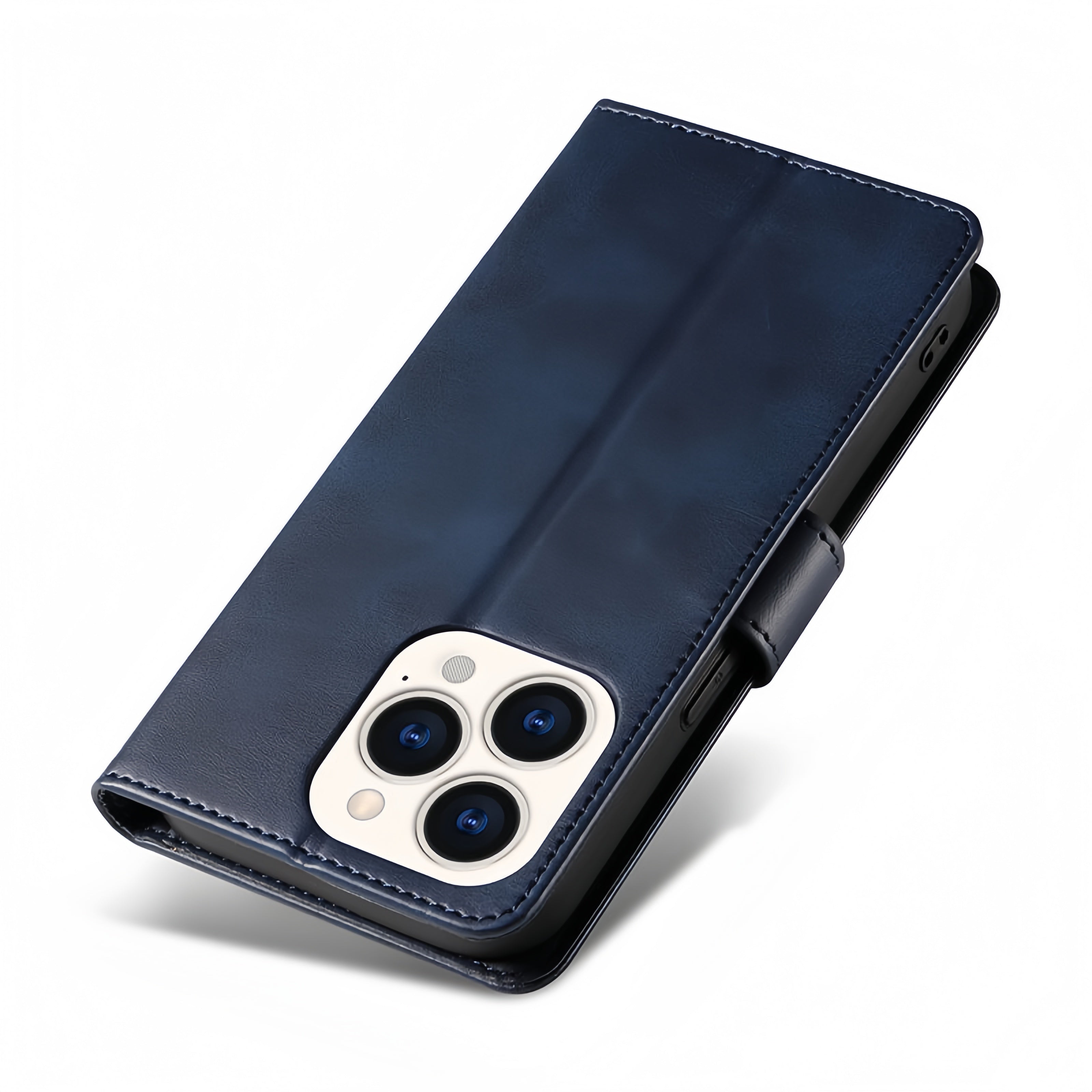 (1/100x Pack) iPhone 16 Series Flip Wallet Vegan Leather Case