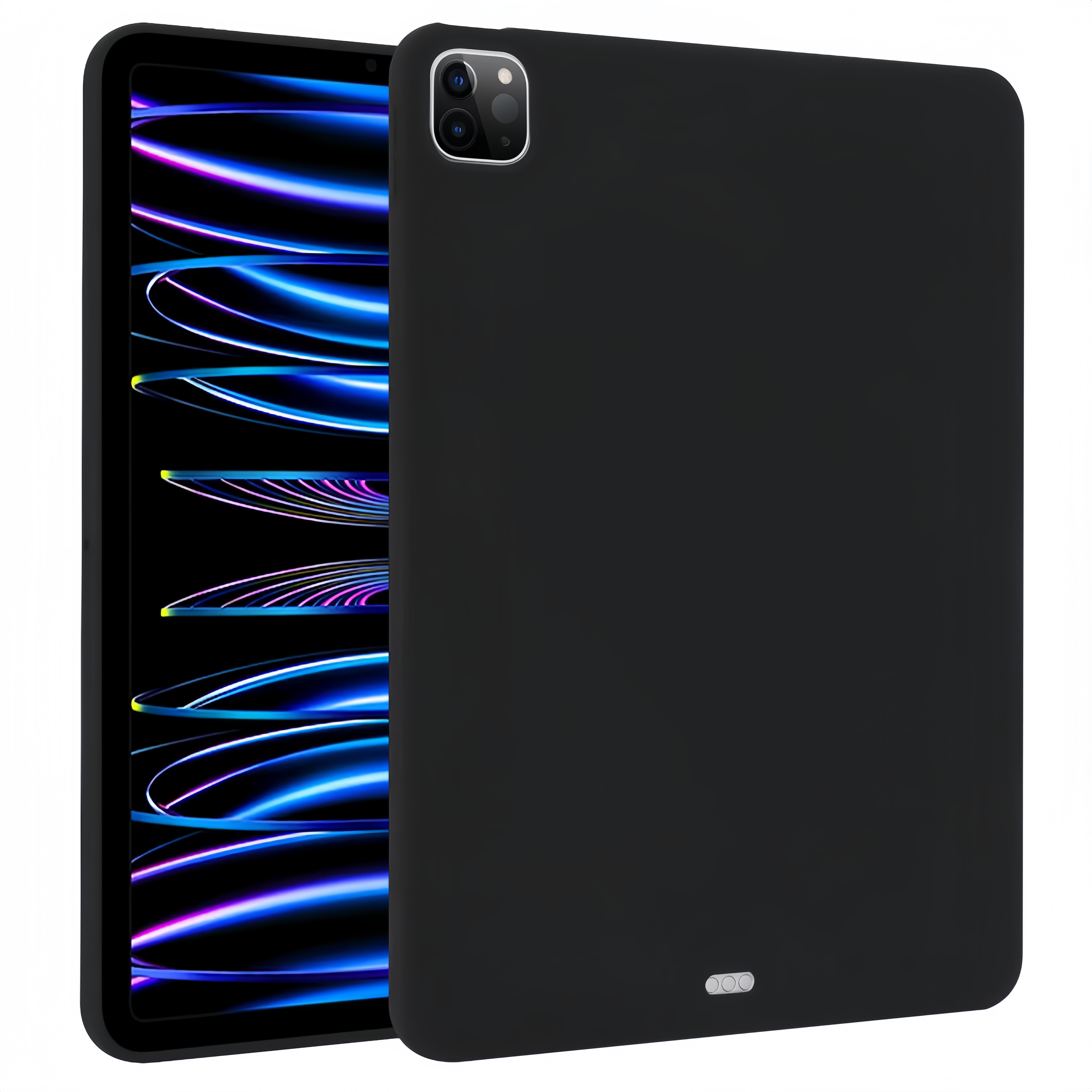 (1/100x) Apple iPad Pro Gen 6 11, 12.9 Inch Solid Tone Silicone iPad Case