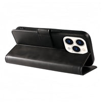 (1/100x Pack) iPhone 16 Series Flip Wallet Vegan Leather Case