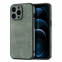 (1/100x Pack) 16 Series Luxury Vegan Leather/Silicone iPhone Case