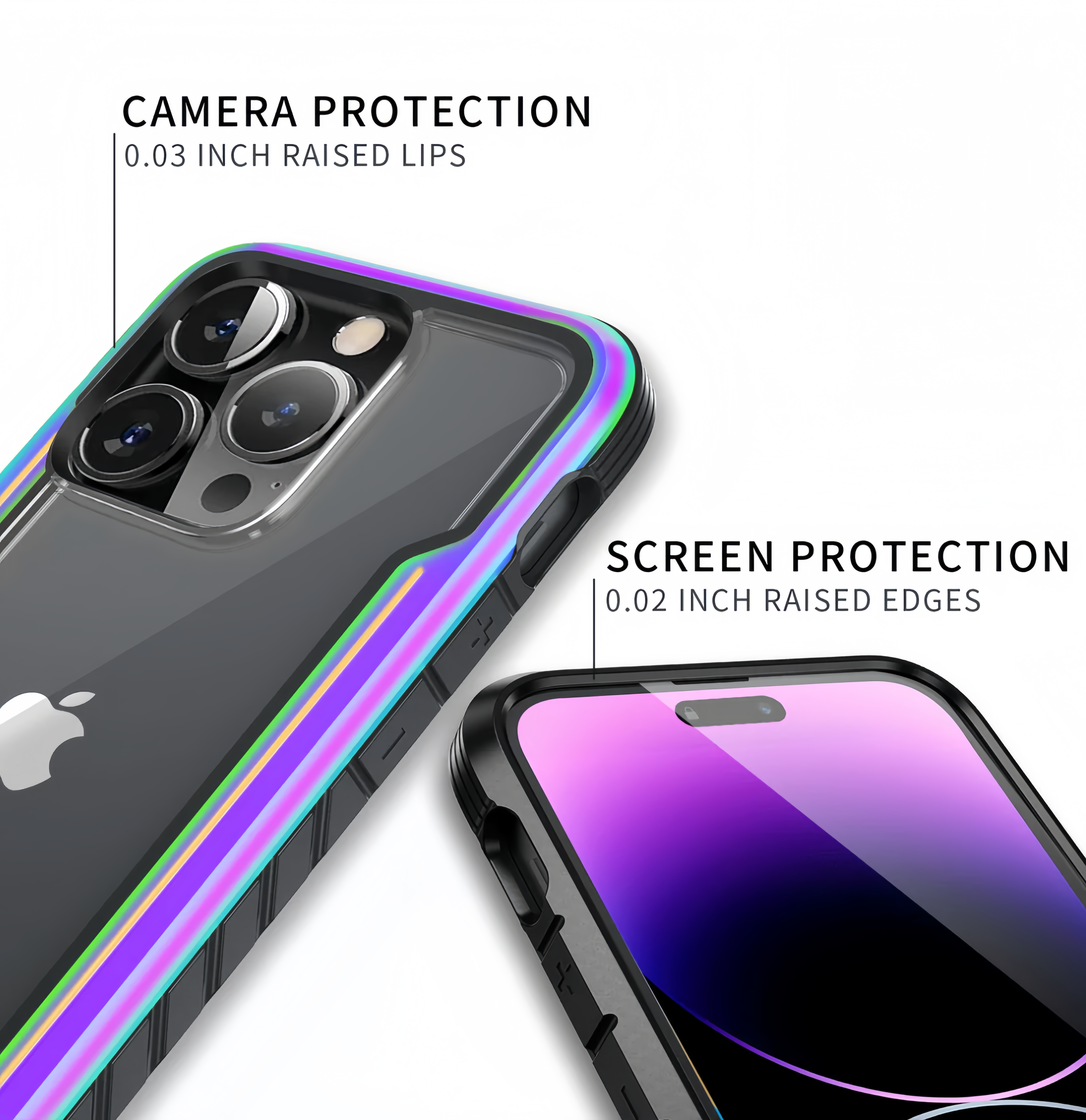 (1/100x Pack) 16 Series Defence Shield Heavy Duty iPhone Case
