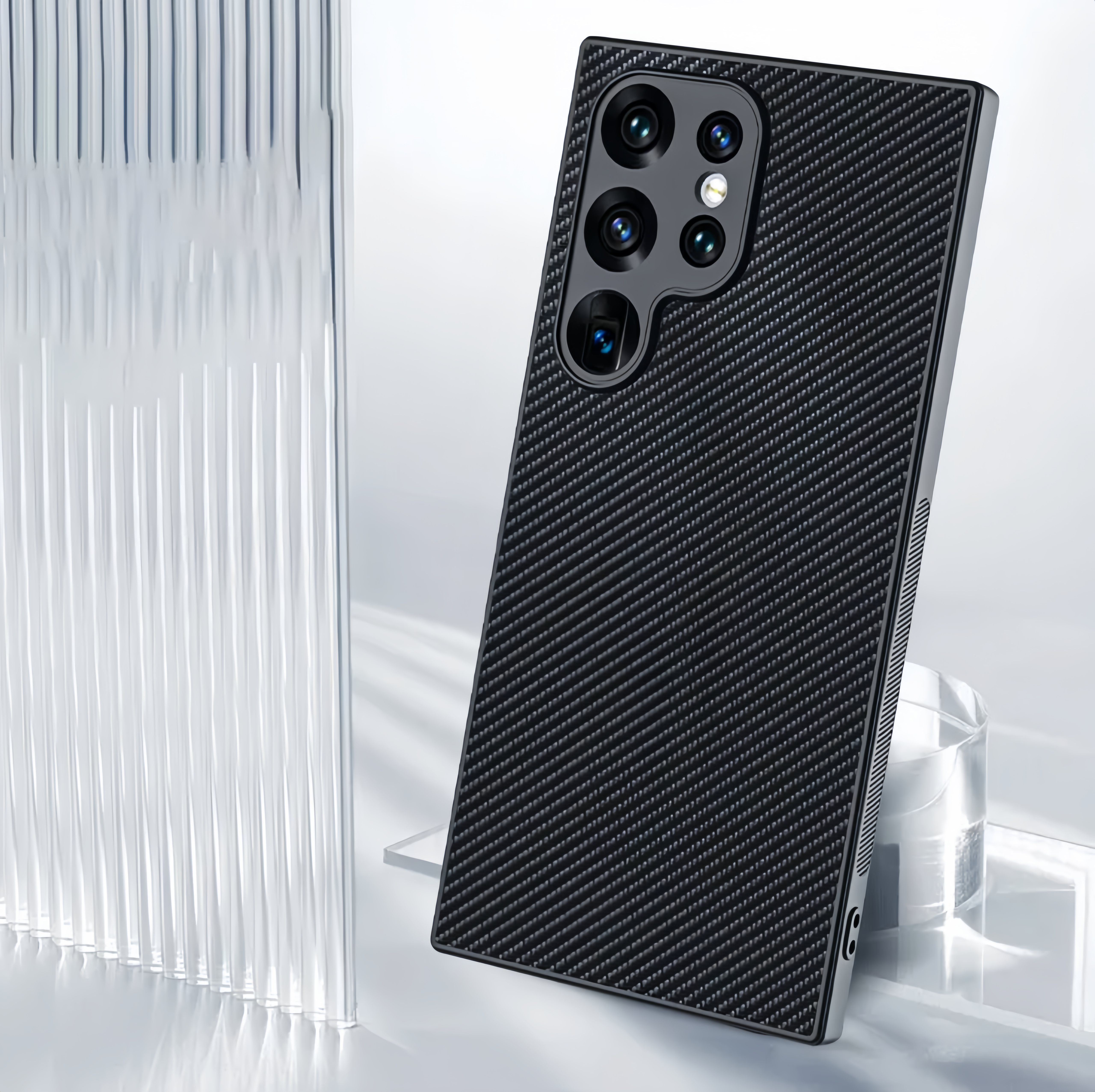 (1/100x Pack) S25 Series Ultra Thin Carbon Fibre Samsung Case