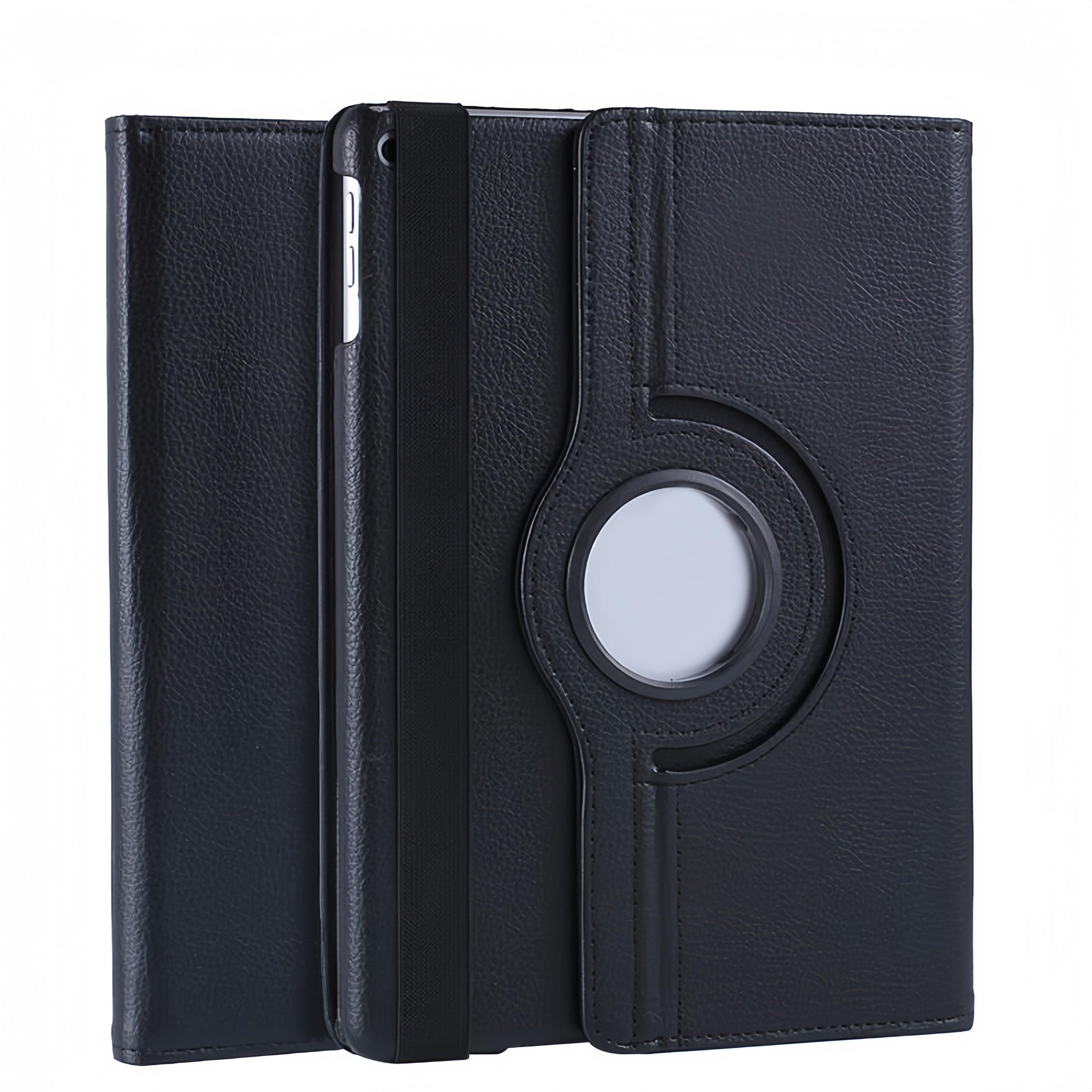 (1/100x Pack) Apple iPad Air Gen 5 10.9 360 Degree Rotating Vegan Leather Protective Case For iPad
