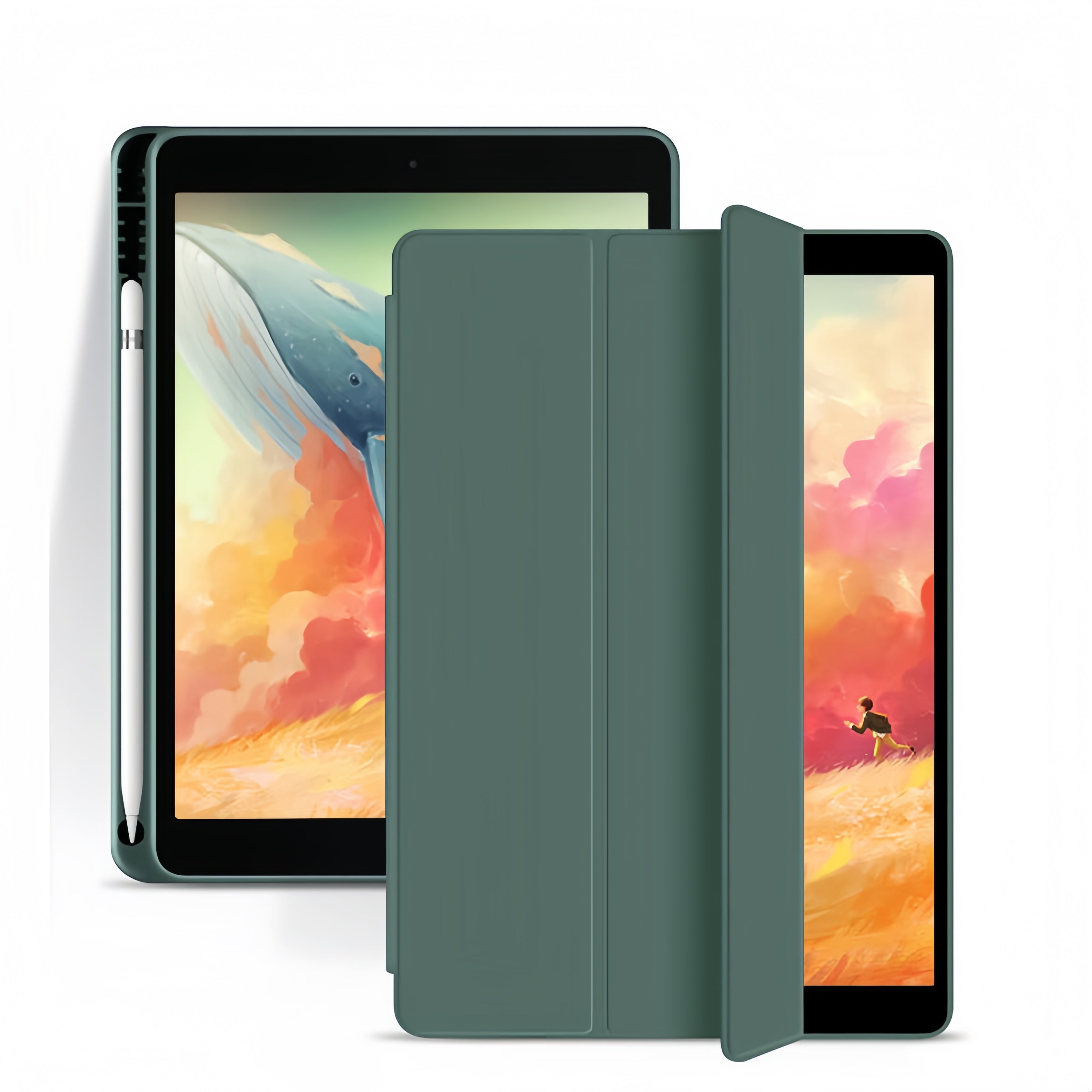 (1/100x Pack) Apple iPad Pro Gen 7 11, 13 Inch Silicon Protective Tri Fold Sleeve For iPad