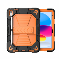 (1/100x Pack) Apple iPad Air Gen 5 10.9 Inch Heavy Duty Grade iPad Case With Max Guard Handle/Grip