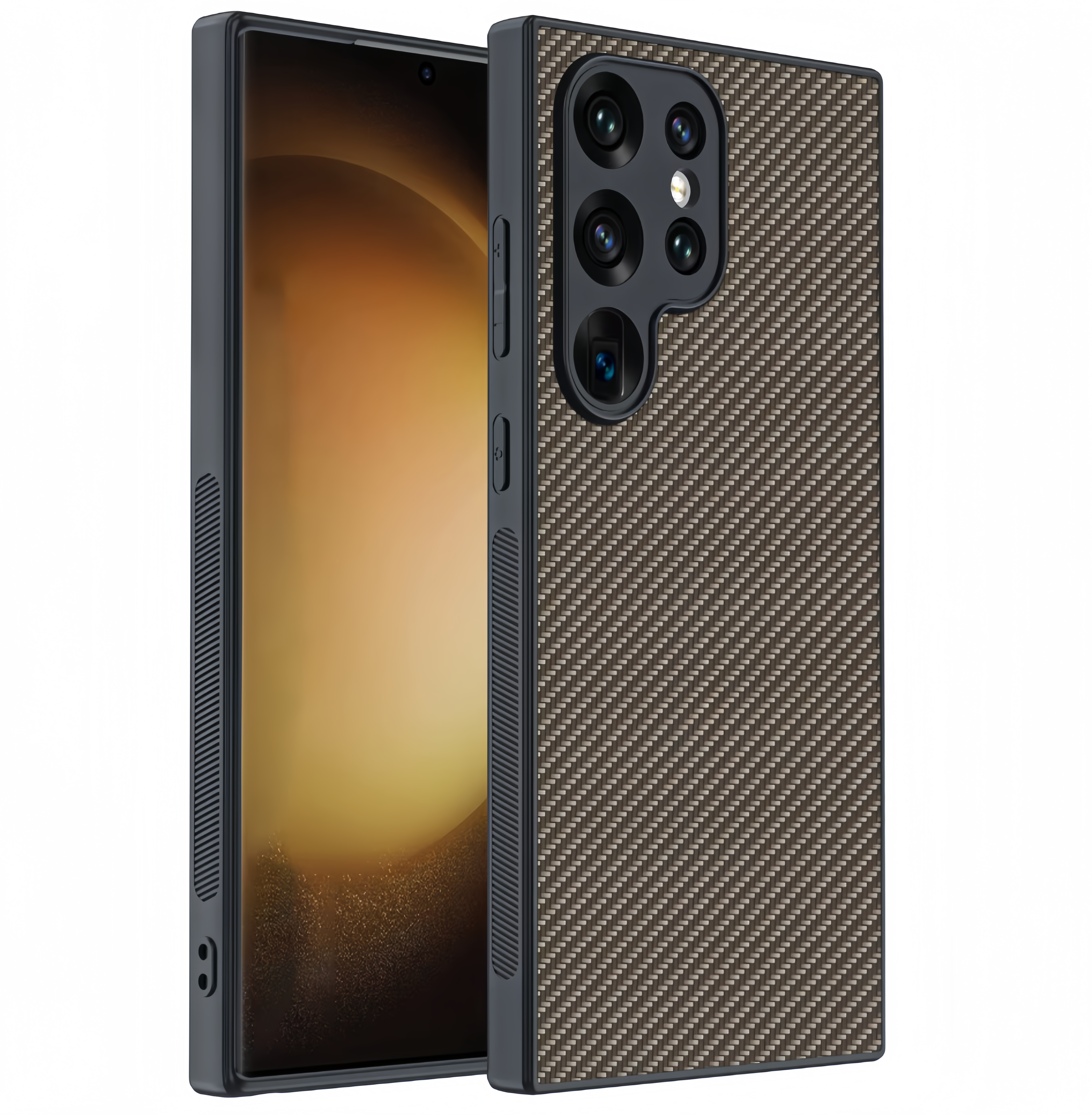 (1/100x Pack) S25 Series Ultra Thin Carbon Fibre Samsung Case