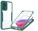(1/100x Pack) S25 Series Transparent Full Cover Dual Layer Rugged Coloured Bumper Case