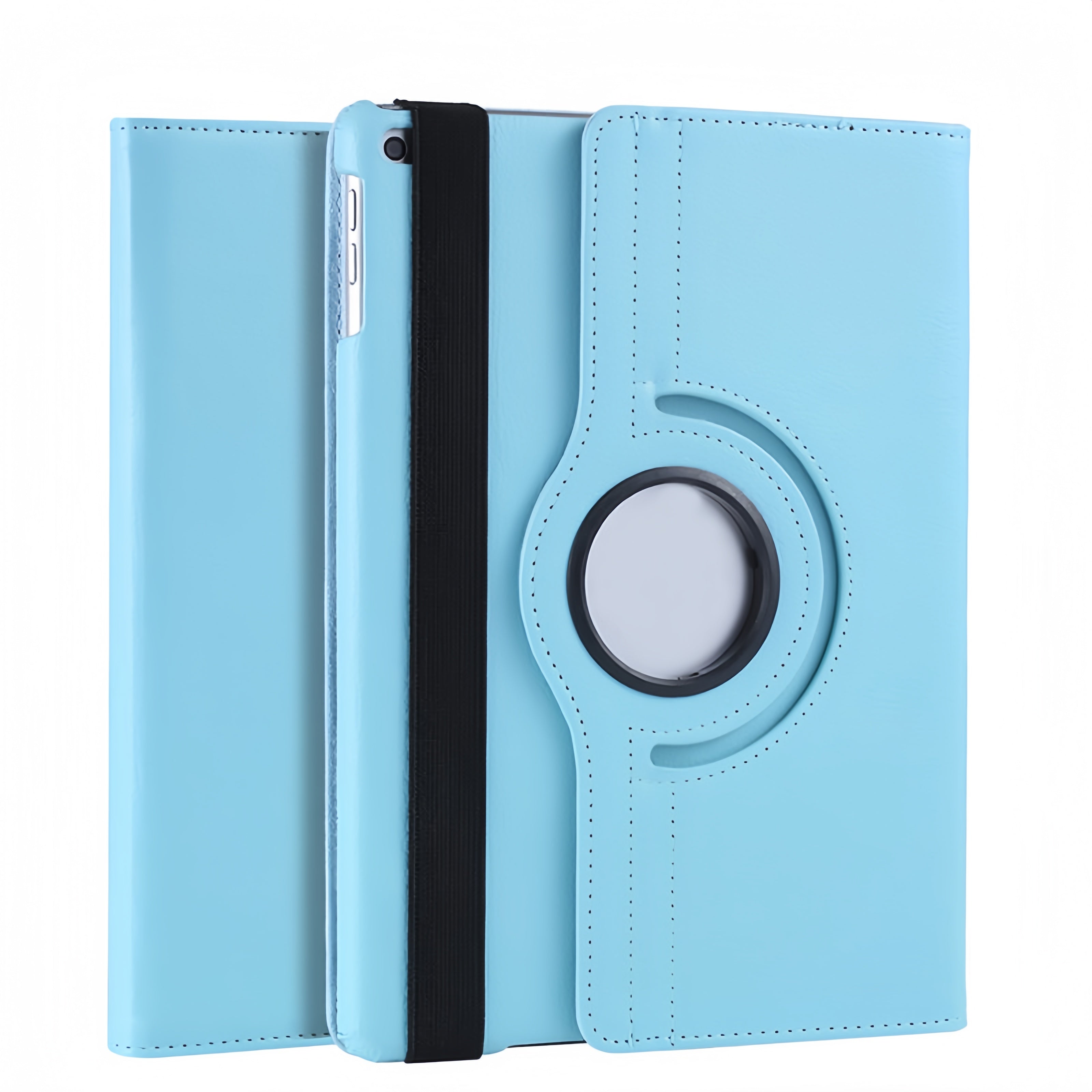 (1/100x Pack) Apple iPad Air Gen 5 10.9 360 Degree Rotating Vegan Leather Protective Case For iPad