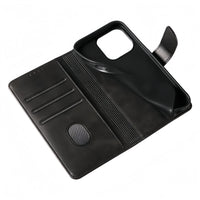 (1/100x Pack) iPhone 16 Series Flip Wallet Vegan Leather Case