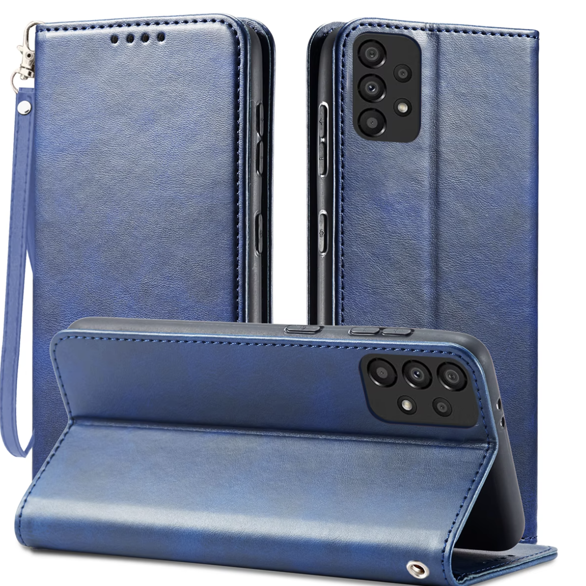 (1/100x Pack) S25 Series Magnetic Vegan Leather Samsung Case
