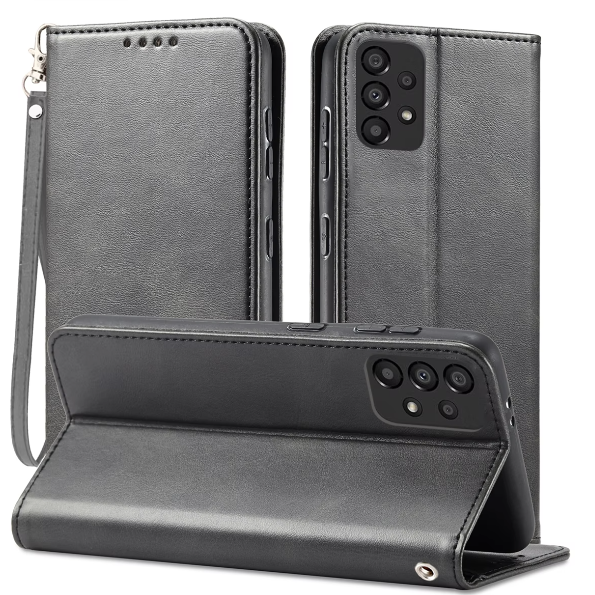 (1/100x Pack) S25 Series Magnetic Vegan Leather Samsung Case