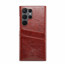 (1/100x Pack) S25 Series Business Style Vegan Leather Samsung Case