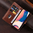(1/100x Pack) iPhone 16 Series Flip Wallet Vegan Leather Case