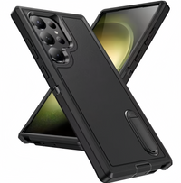 (1/100x Pack) S25 Series Shockproof Heavy Duty Samsung Case With Stand