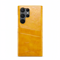 (1/100x Pack) S25 Series Business Style Vegan Leather Samsung Case