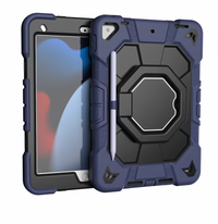 (1/100x Pack) Apple iPad Air Gen 5 10.9 Inch Heavy Duty Grade iPad Case With Max Guard Handle/Grip